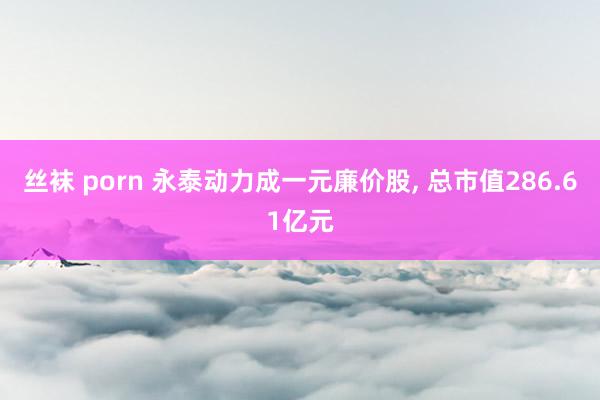 丝袜 porn 永泰动力成一元廉价股, 总市值286.61亿元